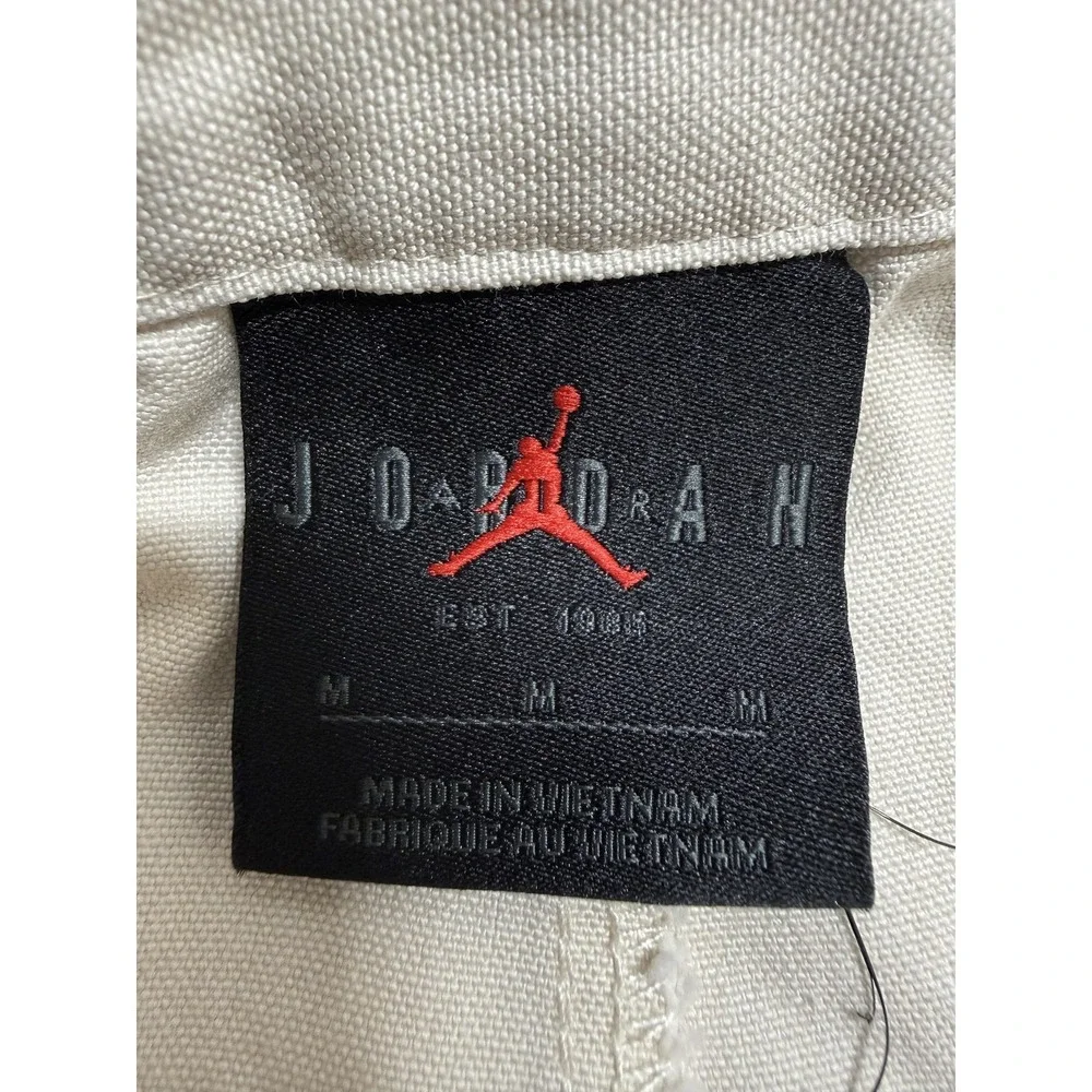 Nike Jordan Cargo Pants Mens 32x31 Beige Canvas Straight Leg Casual FV7098-203